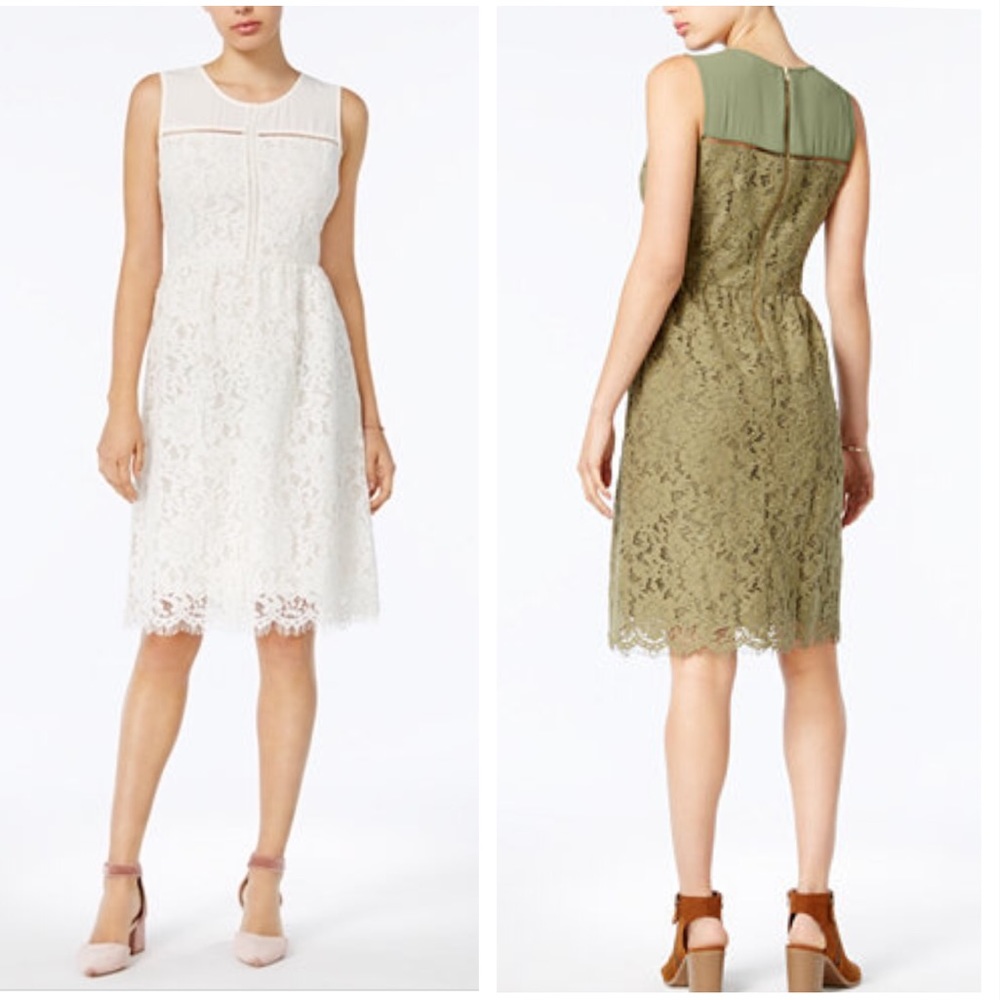 NWOT Maison Jules Lace White Dress